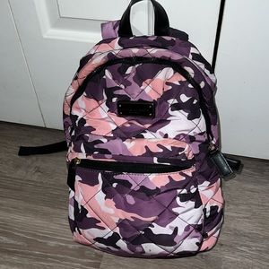 Marc Jacobs pink camo quilted nylon backpack